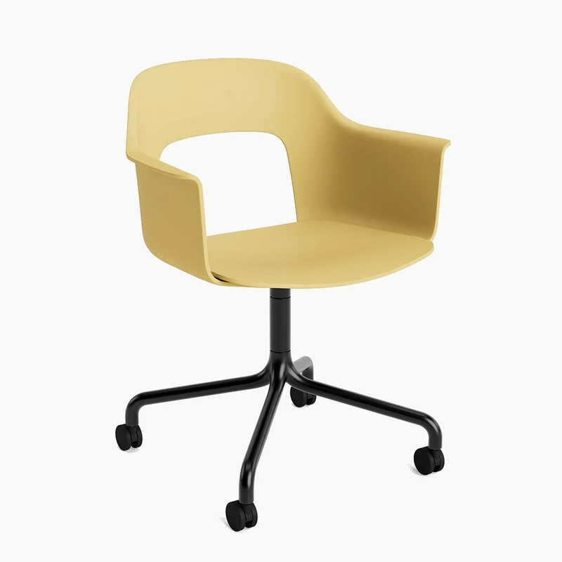 Layout Armchair 261 — Black Aluminium Swivel Wheel