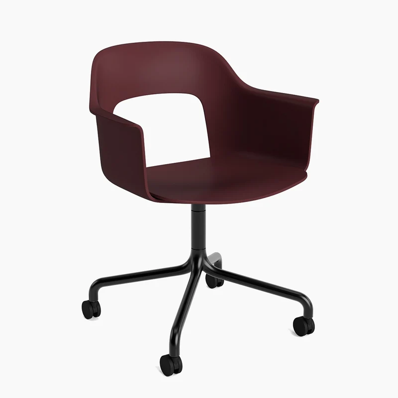 Layout Armchair 261 — Black Aluminium Swivel Wheel