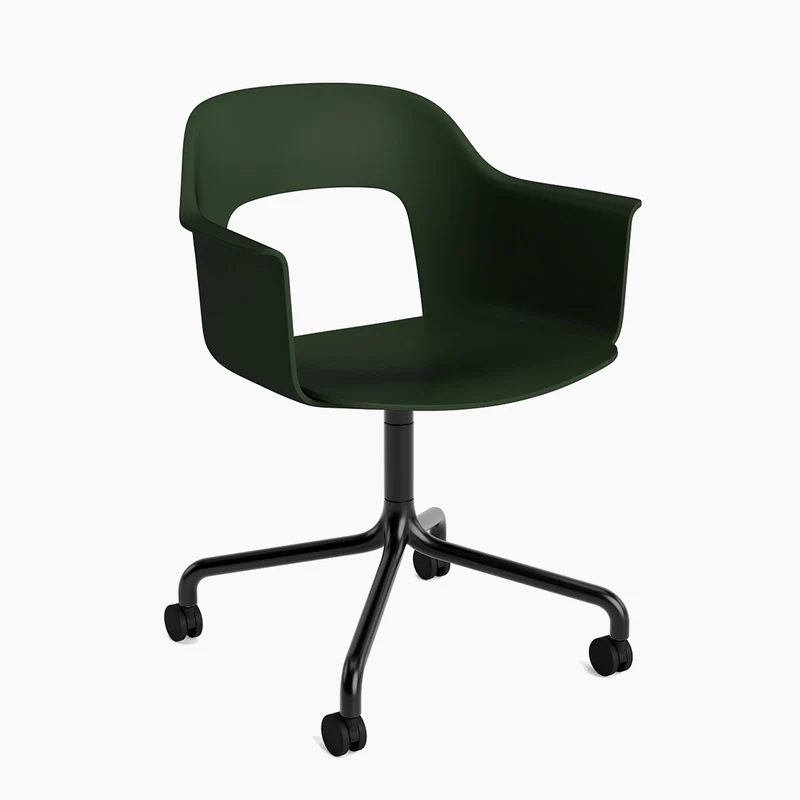 Layout Armchair 261 — Black Aluminium Swivel Wheel