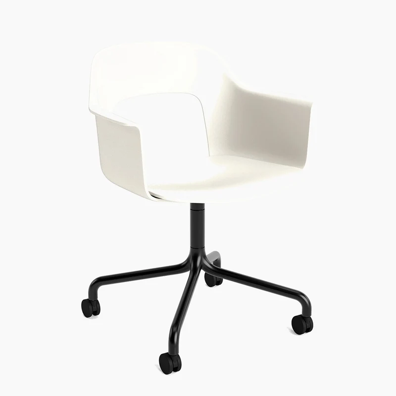 Layout Armchair 261 — Black Aluminium Swivel Wheel
