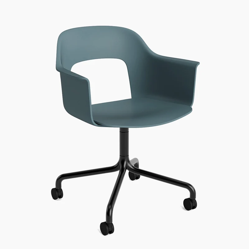 Layout Armchair 261 — Black Aluminium Swivel Wheel