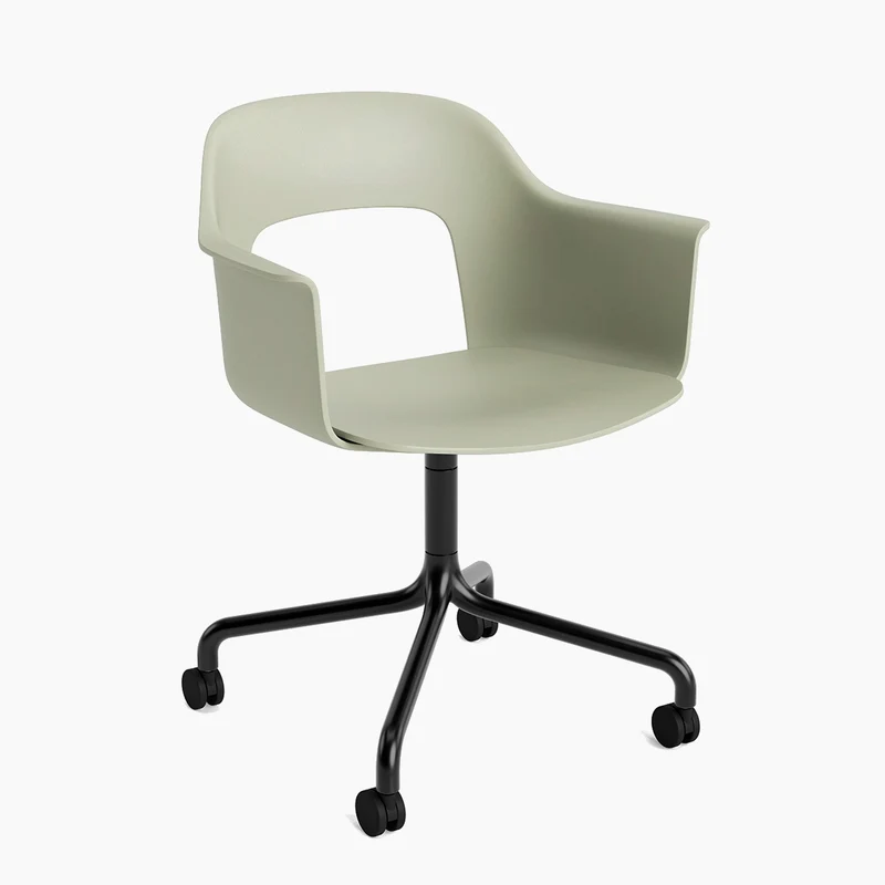 Layout Armchair 261 — Black Aluminium Swivel Wheel