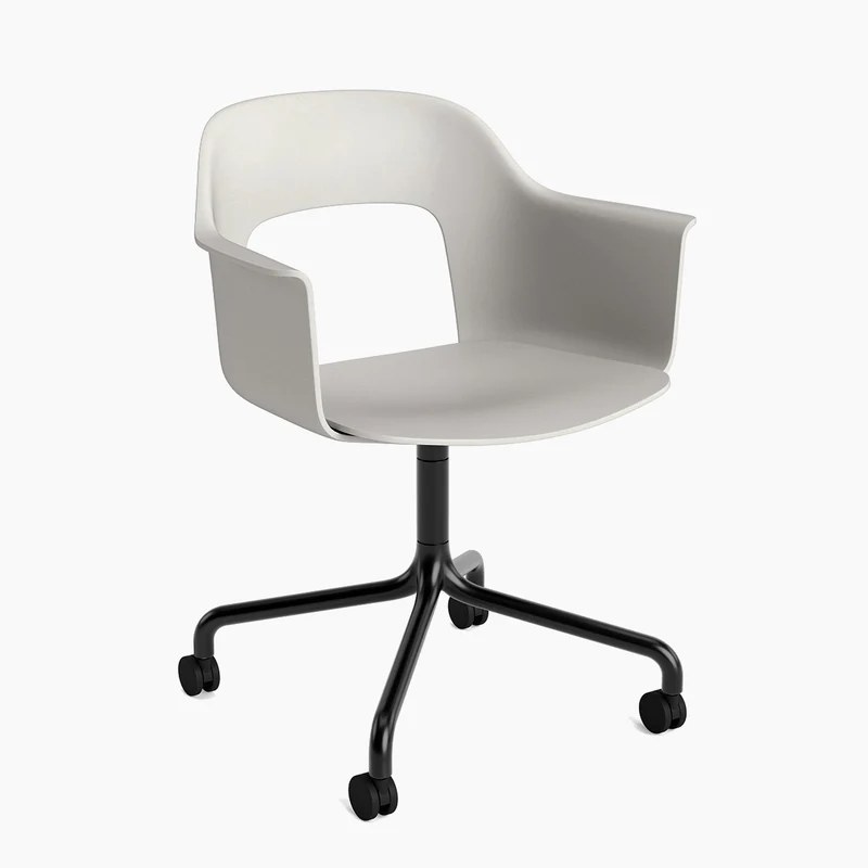 Layout Armchair 261 — Black Aluminium Swivel Wheel