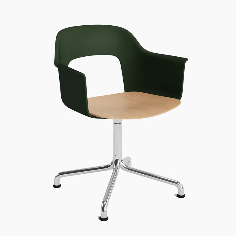 Layout Armchair 252 — Polished aluminium Swivel Arc