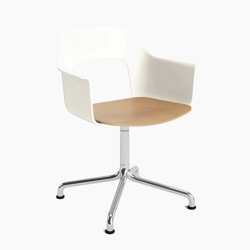 Layout Armchair 252 — Polished aluminium Swivel Arc