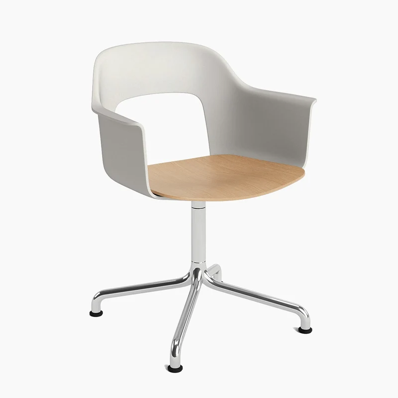Layout Armchair 252 — Polished aluminium Swivel Arc
