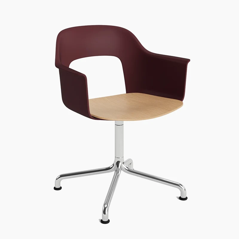 Layout Armchair 252 — Polished aluminium Swivel Arc