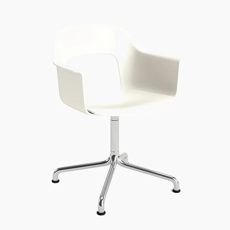 Layout Armchair 251 — Polished aluminium Swivel Arc