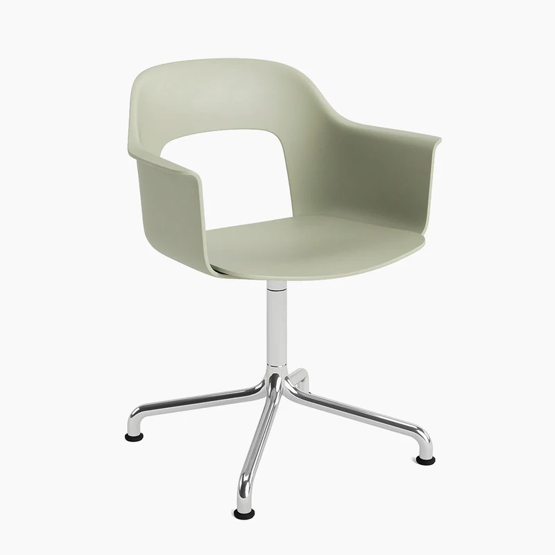 Layout Armchair 251 — Polished aluminium Swivel Arc
