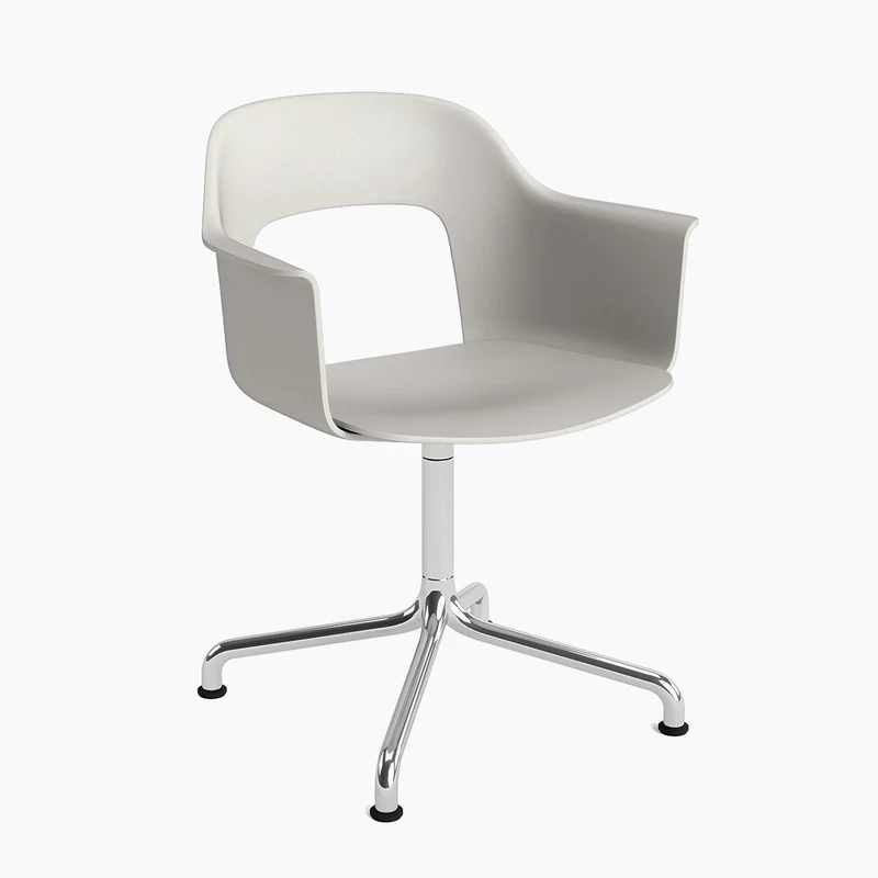 Layout Armchair 251 — Polished aluminium Swivel Arc