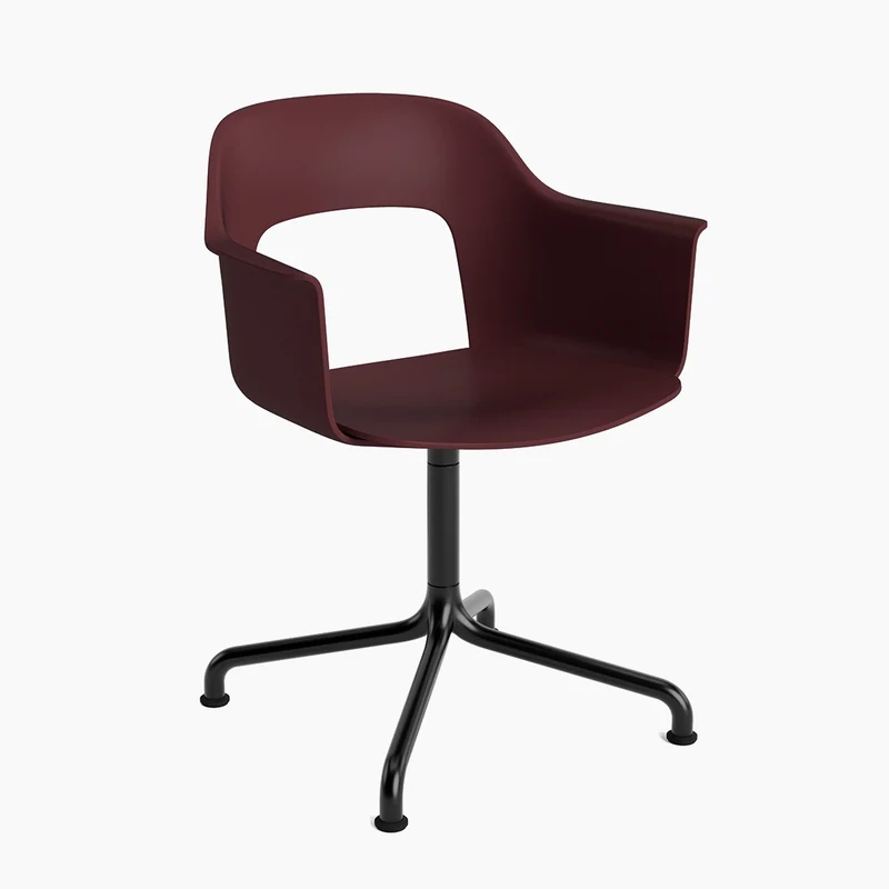 Layout Armchair 251 — Black Aluminium Swivel Arc