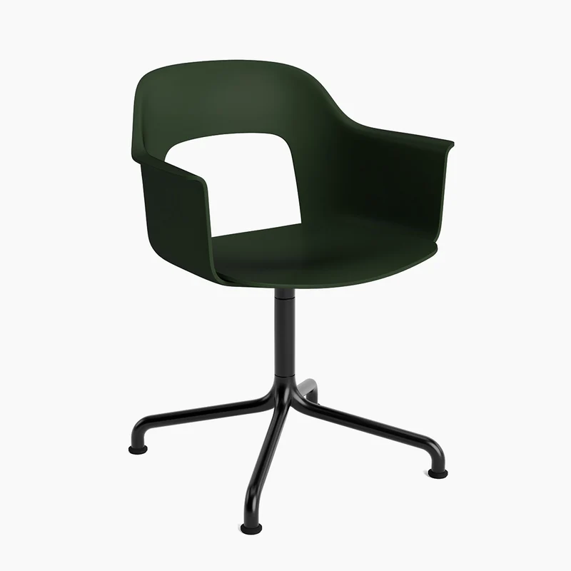 Layout Armchair 251 — Black Aluminium Swivel Arc