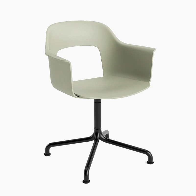 Layout Armchair 251 — Black Aluminium Swivel Arc