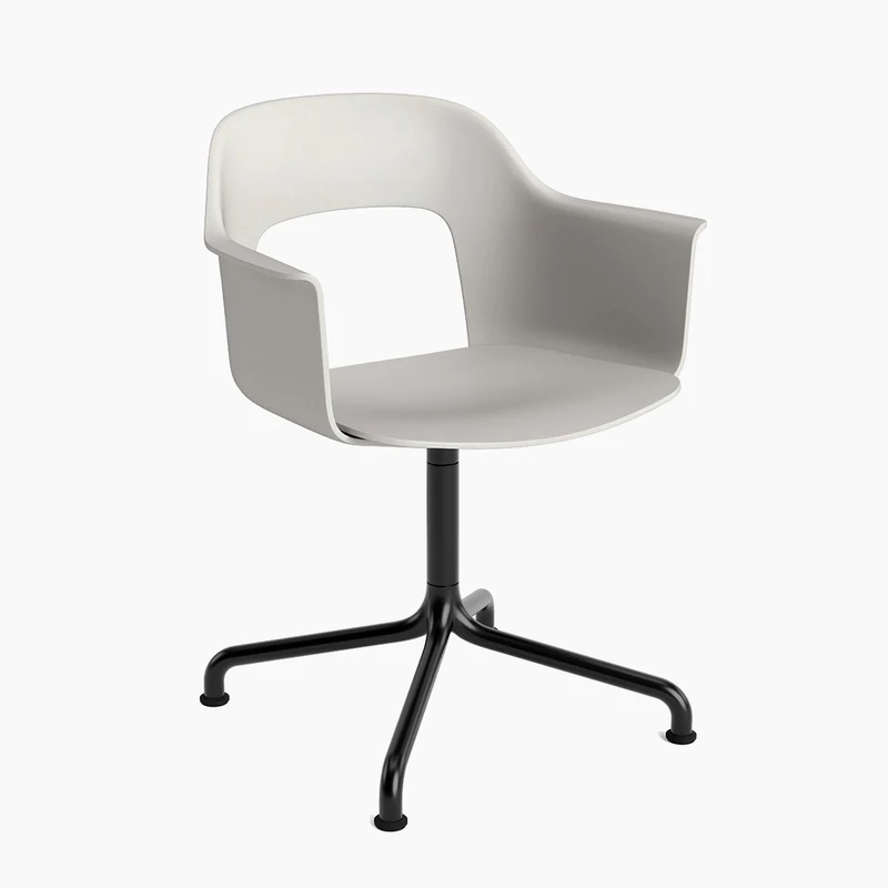 Layout Armchair 251 — Black Aluminium Swivel Arc