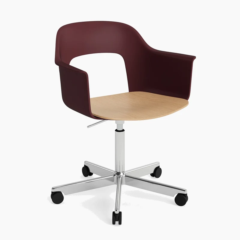 Layout Armchair 242 — Polished aluminium Gas Lift