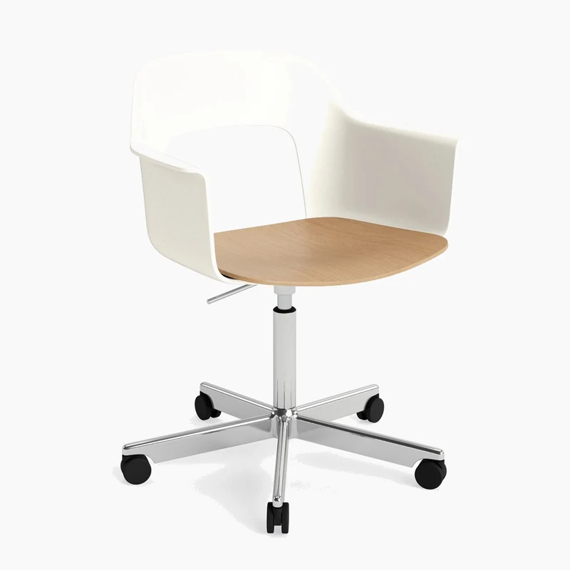 Layout Armchair 242 — Polished aluminium Gas Lift