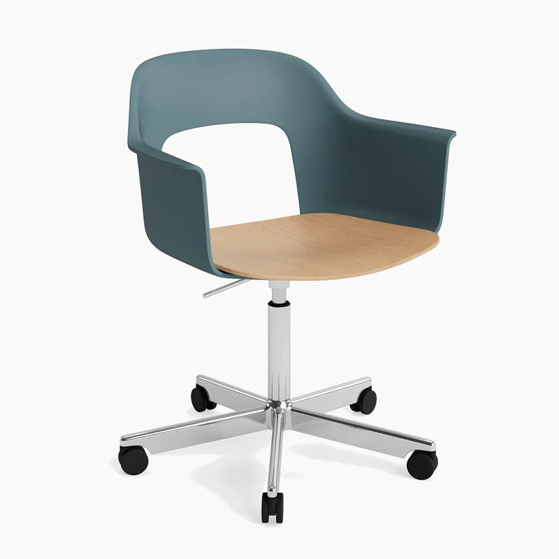 Layout Armchair 242 — Polished aluminium Gas Lift