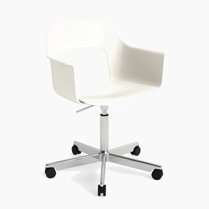 Layout Armchair 241 — Polished aluminium Gas Lift