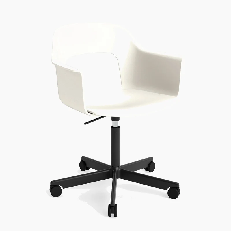 Layout Armchair 241 — Black Aluminium Gas Lift