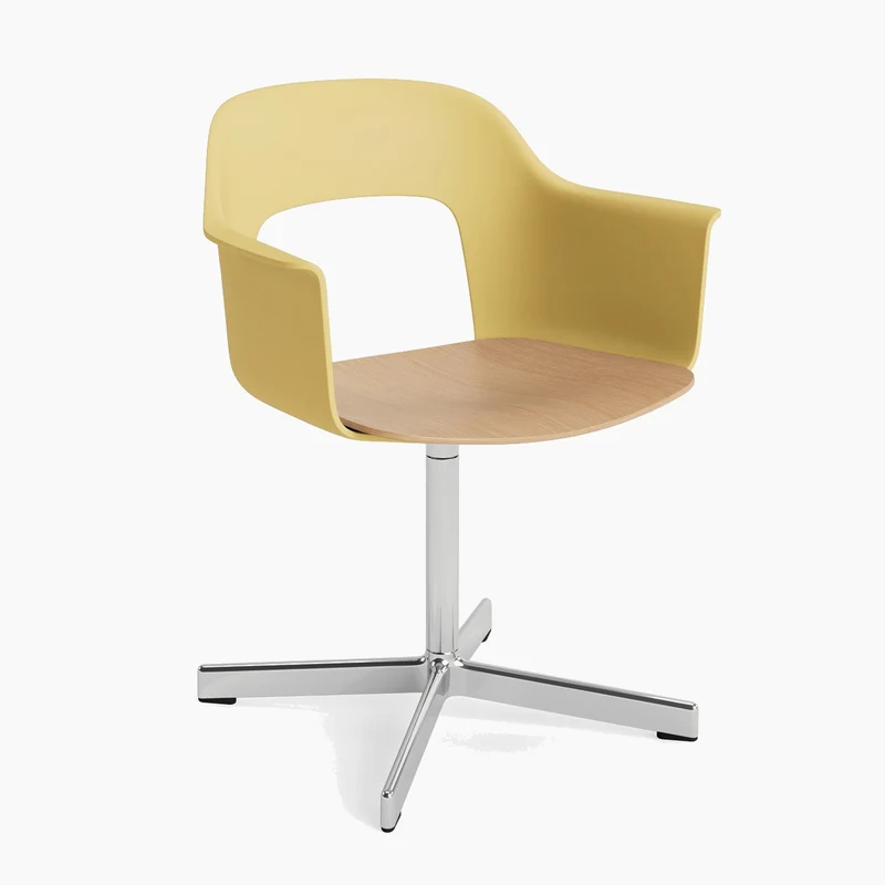 Layout Armchair 232 — Polished aluminium Swivel