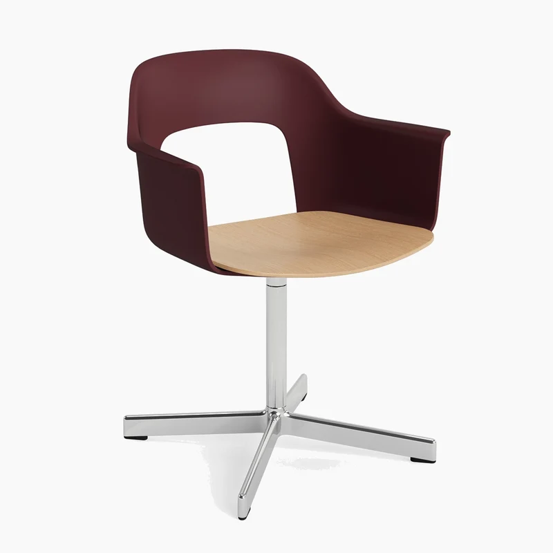 Layout Armchair 232 — Polished aluminium Swivel