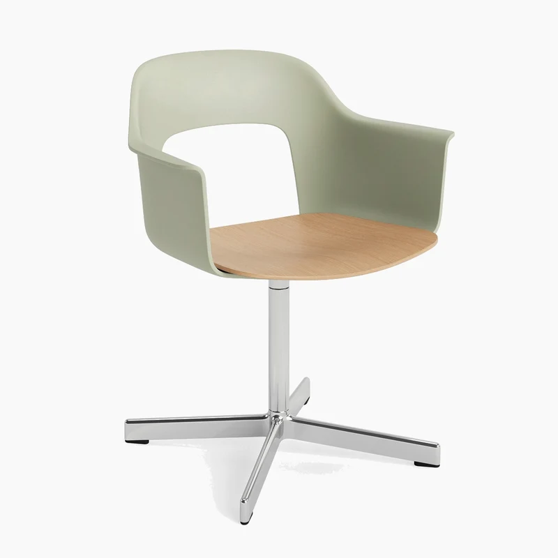 Layout Armchair 232 — Polished aluminium Swivel
