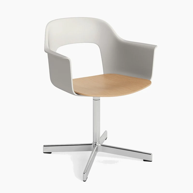 Layout Armchair 232 — Polished aluminium Swivel