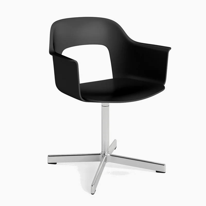 Layout Armchair 231 — Polished aluminium Swivel