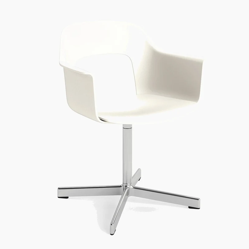 Layout Armchair 231 — Polished aluminium Swivel