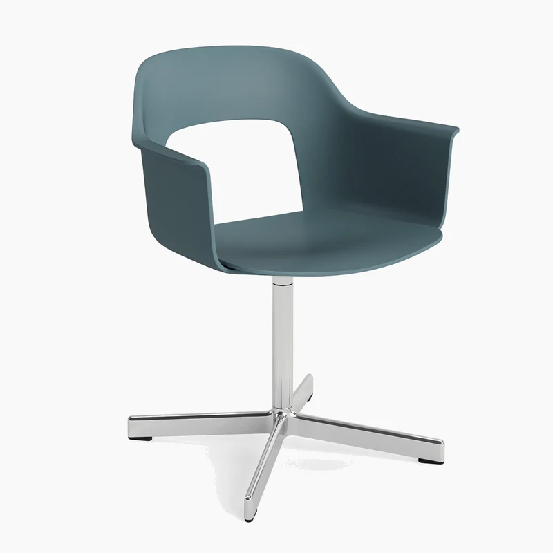 Layout Armchair 231 — Polished aluminium Swivel