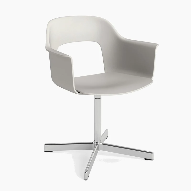 Layout Armchair 231 — Polished aluminium Swivel