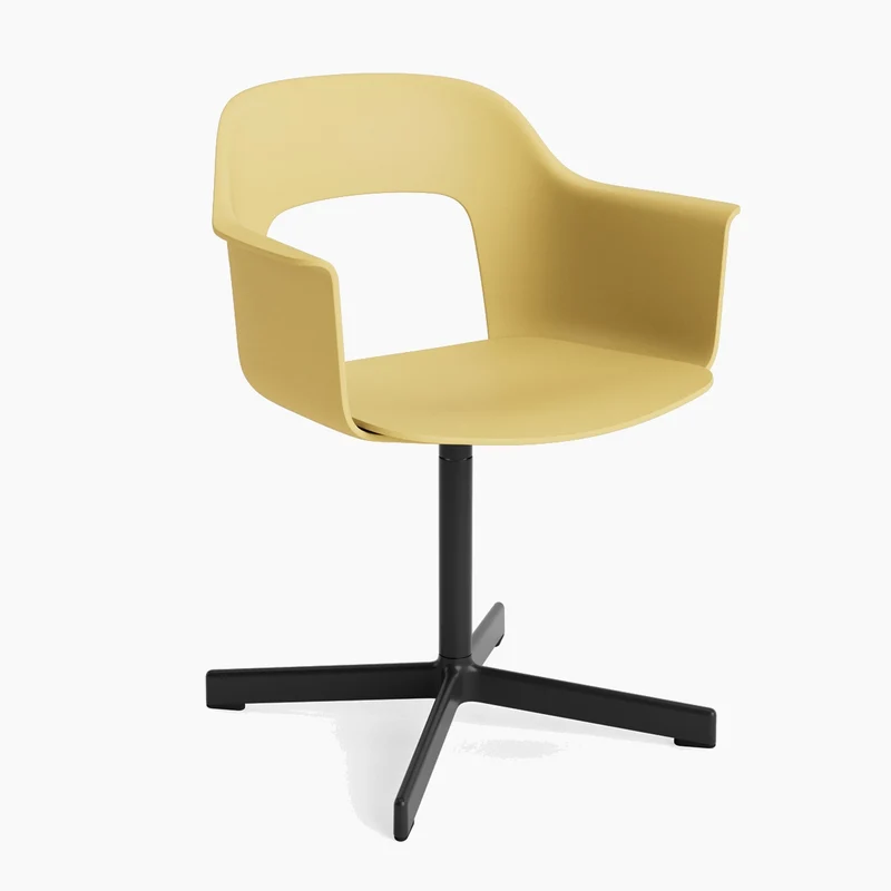 Layout Armchair 231 — Black Aluminium Swivel