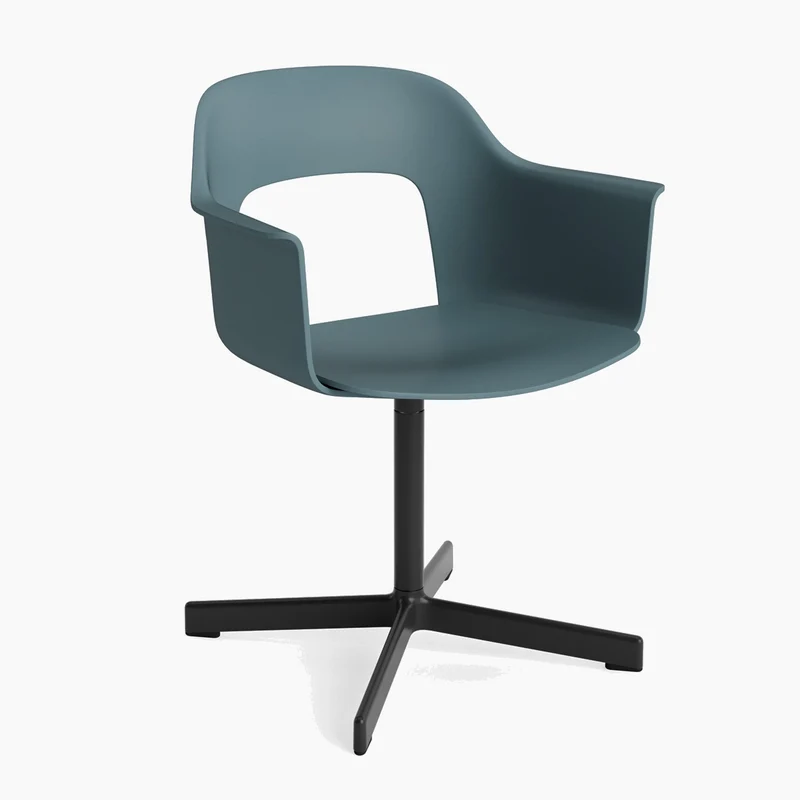 Layout Armchair 231 — Black Aluminium Swivel