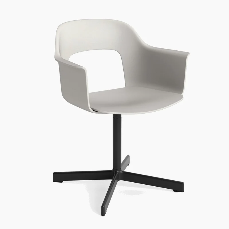 Layout Armchair 231 — Black Aluminium Swivel