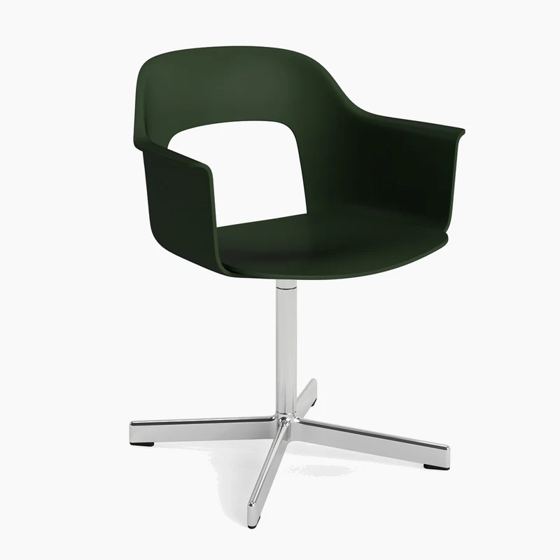 Layout Armchair 231 — Black Aluminium Swivel