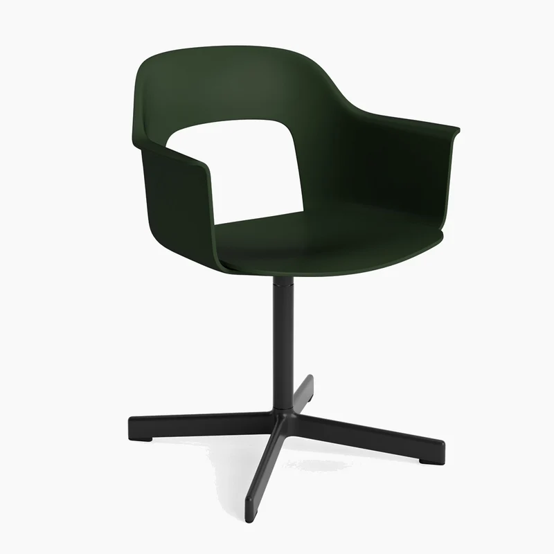 Layout Armchair 231 — Black Aluminium Swivel