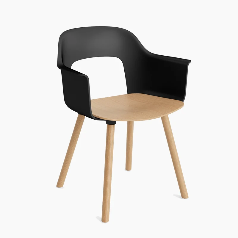 Layout Armchair 222 — Lacquered oak 4-Leg