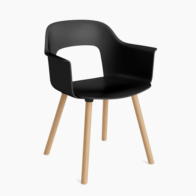 Layout Armchair 221 — Lacquered oak 4-Leg