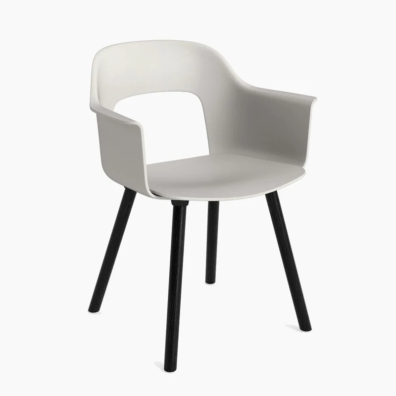 Layout Armchair 221 — Black Lacquered oak 4-Leg