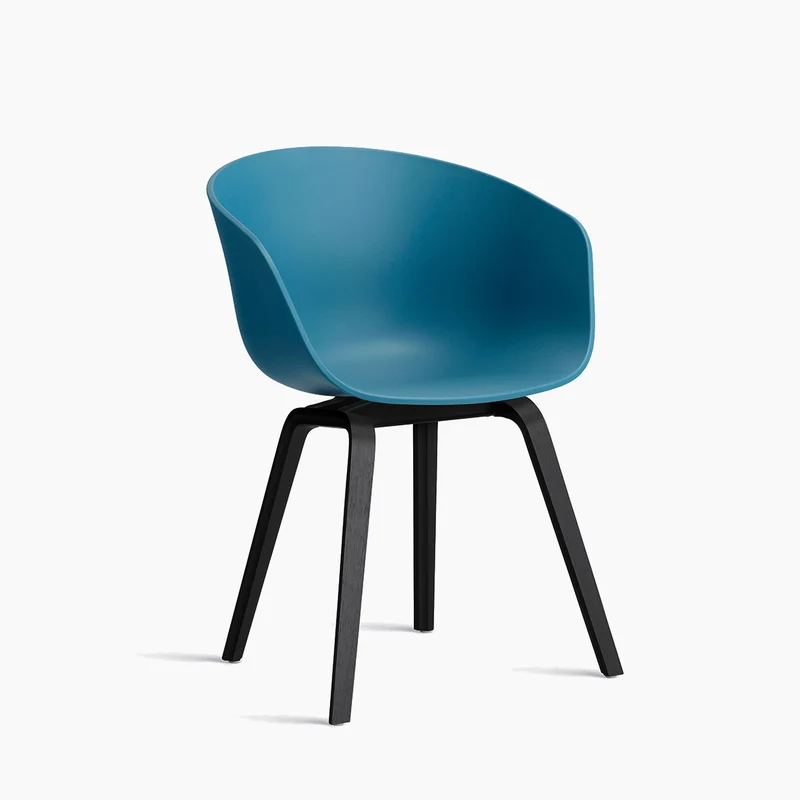 About A Chair AAC 22 — Black Lacquered Oak 4-Leg