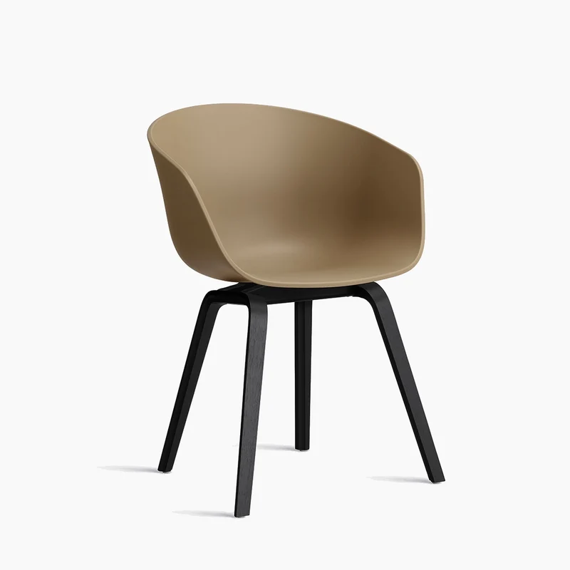 About A Chair AAC 22 — Black Lacquered Oak 4-Leg