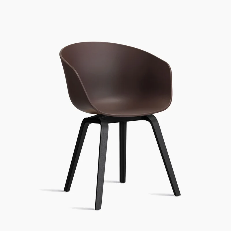 About A Chair AAC 22 — Black Lacquered Oak 4-Leg