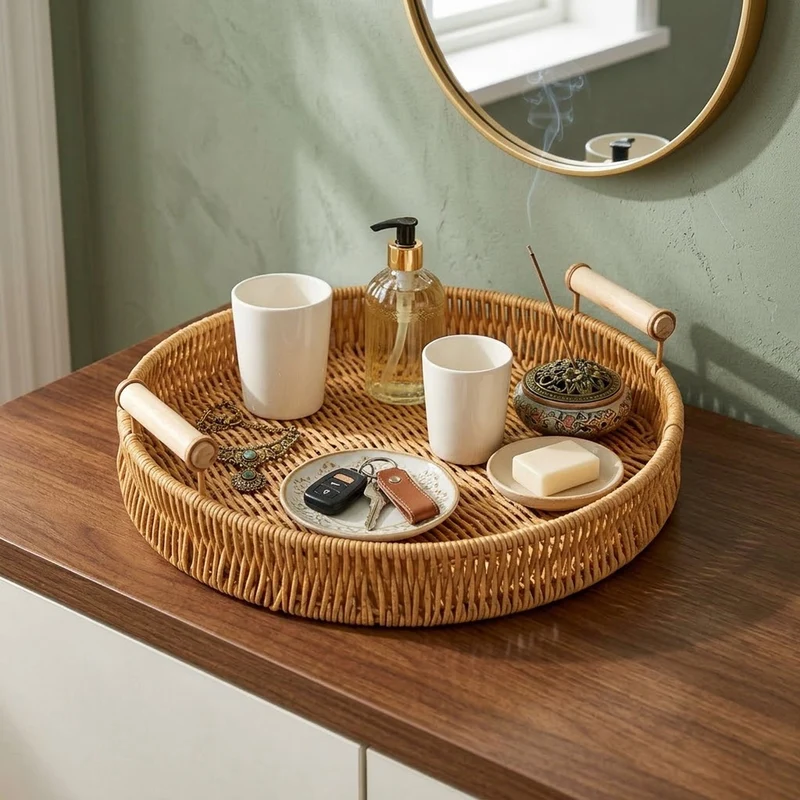 Panier en rotin pour rangement | Tressé Main