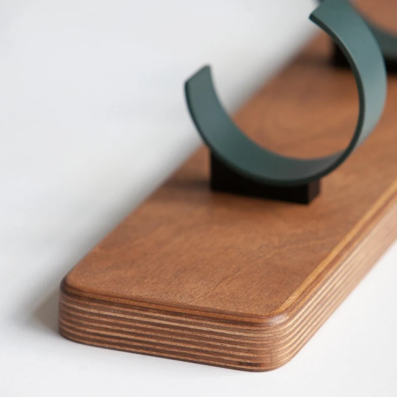 Wall Coat Rack · 100 cm · Round Hooks