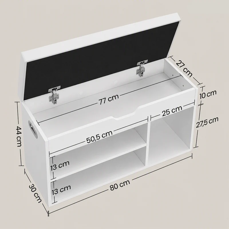 Banc d'entrée avec rangement | Compact 7 Paires