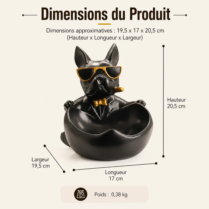 Vide poche | Bouledogue