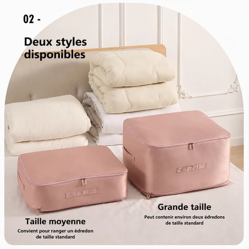Sac de rangement vêtements | Satin Premium