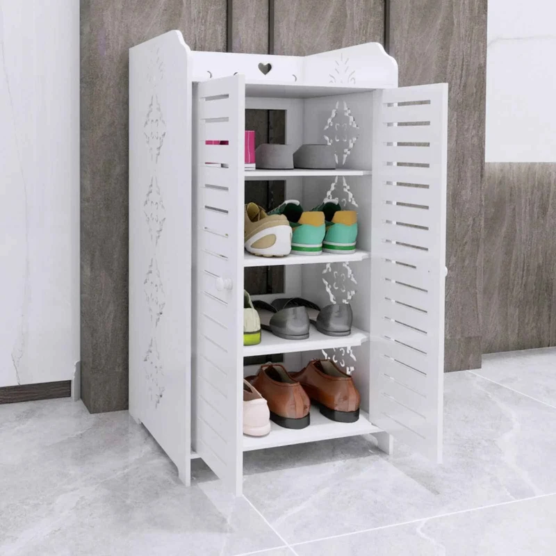 Meuble a chaussure | Multifonction Blanc Vertical