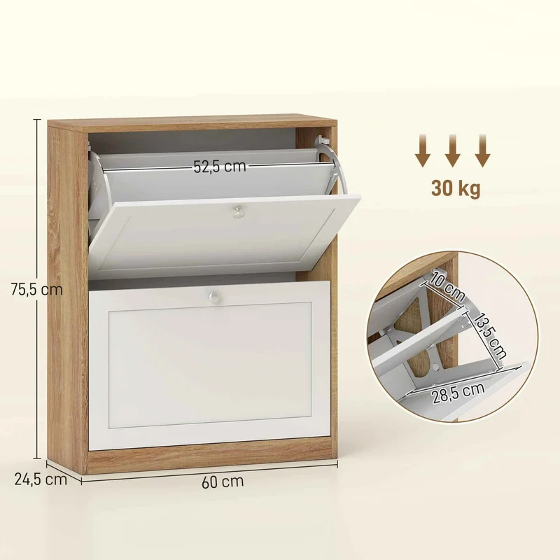 Meuble chaussure entrée | Compact 12 paires