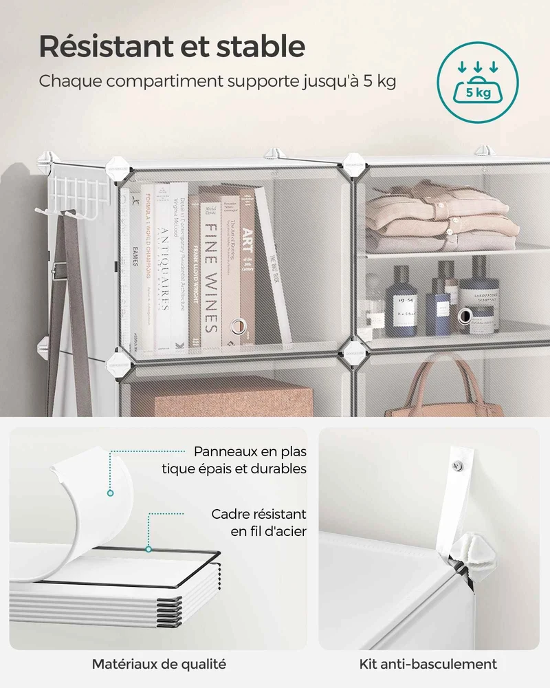 Cubes de rangement | Modulables 40 paires